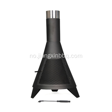 Mellomstørrelse Rocket Black Steel Brennende Fire Pit